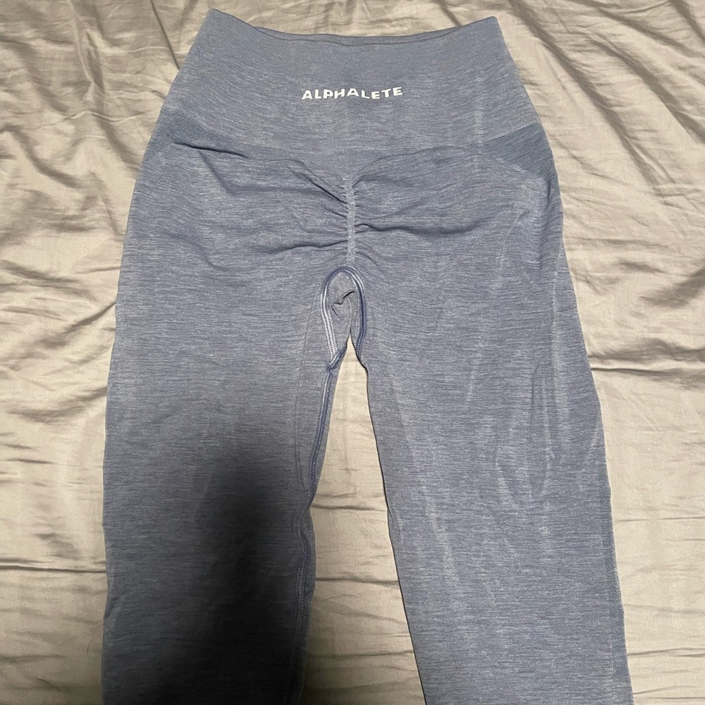 Alphalete Amplify leggings size small color french blue